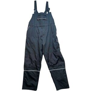 TMG Men's Cordura Work Overalls Wide Leg Cargo Pants Size 58R Black Pockets